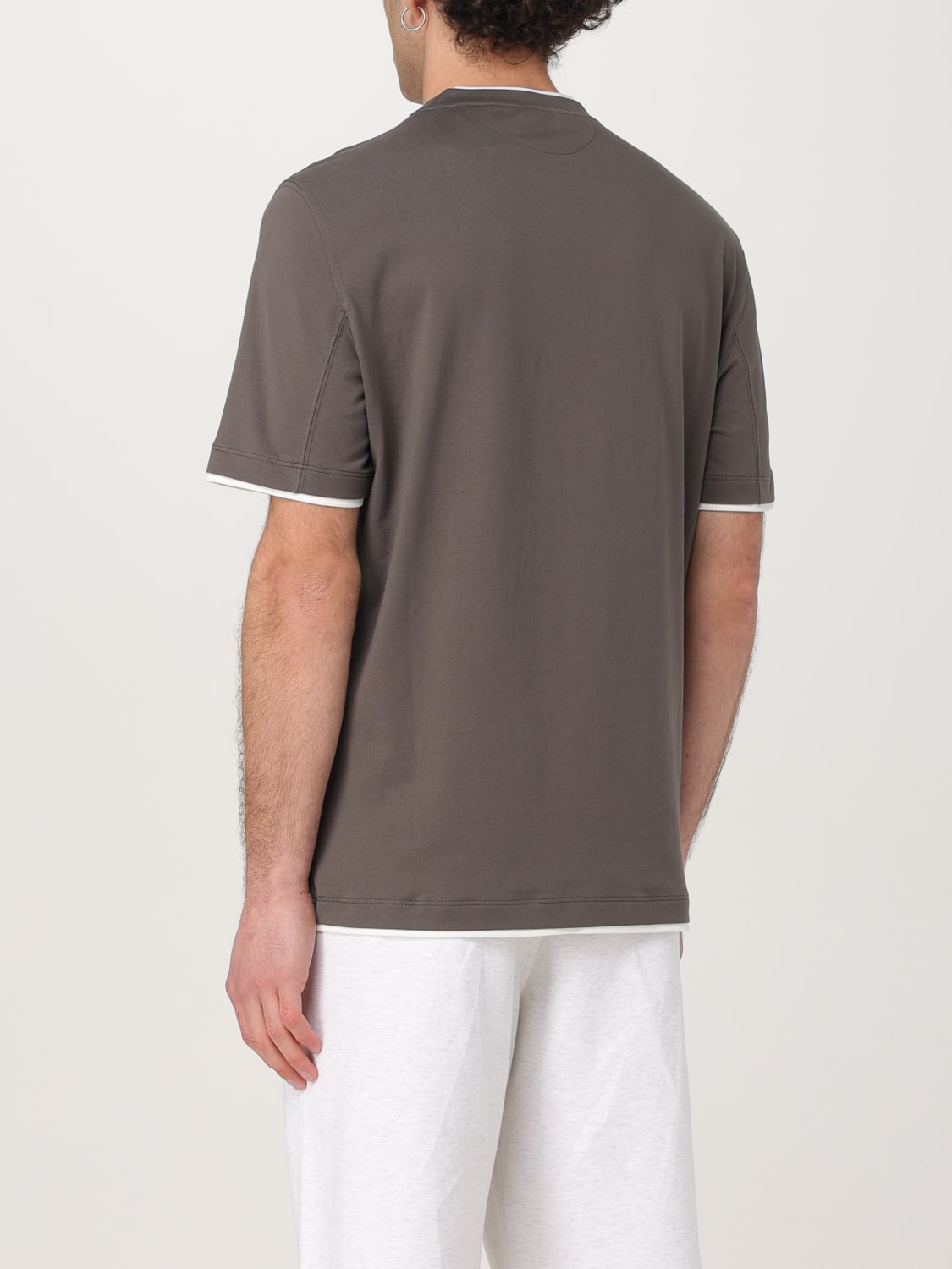 BRUNELLO CUCINELLI T-SHIRT: T-shirt men Brunello Cucinelli, Dark - Img 3