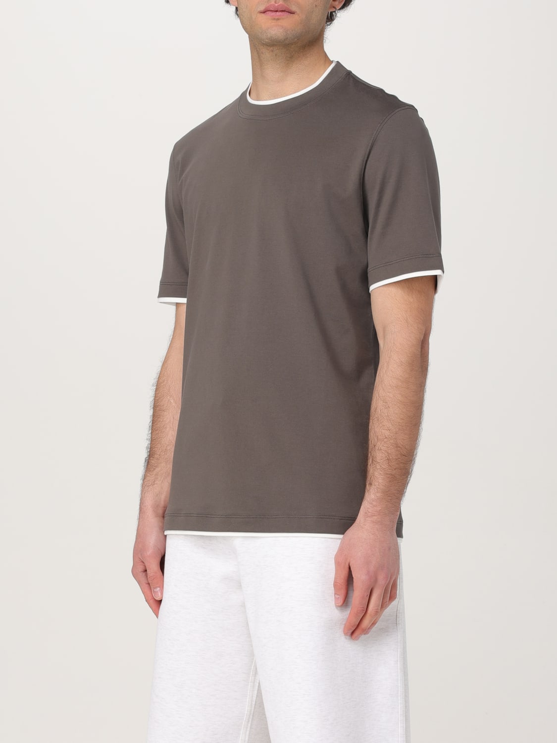 BRUNELLO CUCINELLI T-SHIRT: T-shirt men Brunello Cucinelli, Dark - Img 4