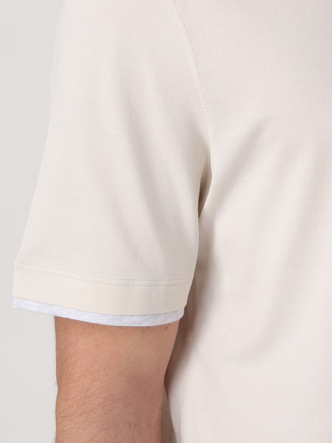 BRUNELLO CUCINELLI T-SHIRT: T-shirt men Brunello Cucinelli, White 1 - Img 5