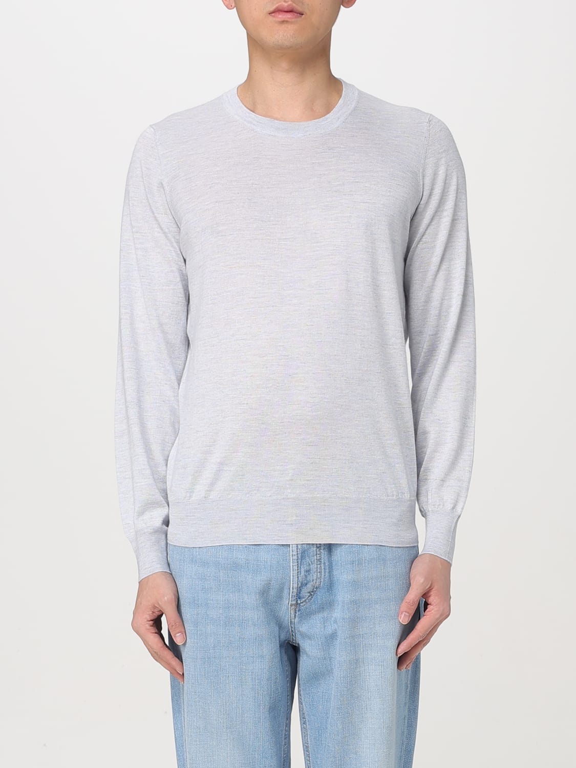 BRUNELLO CUCINELLI SWEATER: Sweater men Brunello Cucinelli, Gnawed Blue - Img 1