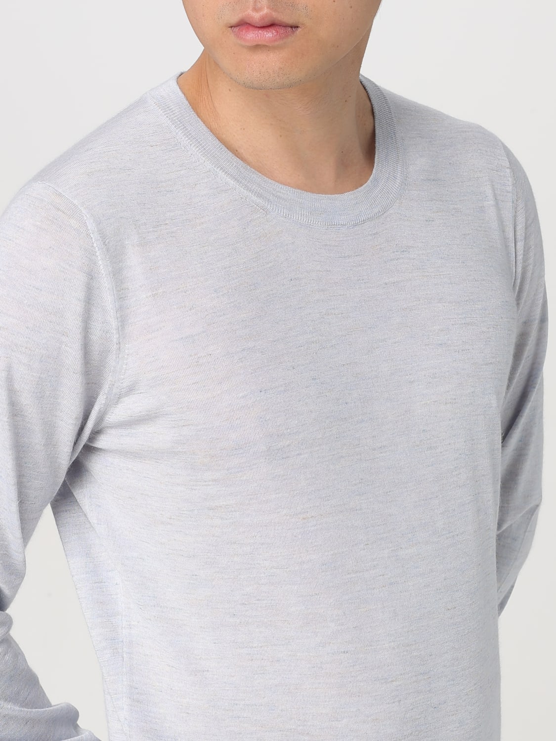 BRUNELLO CUCINELLI SWEATER: Sweater men Brunello Cucinelli, Gnawed Blue - Img 5