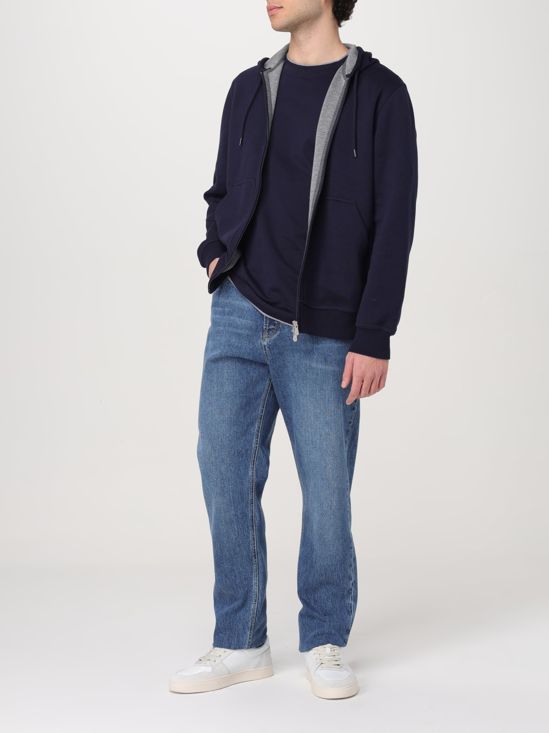 BRUNELLO CUCINELLI SWEATSHIRT: Sweatshirt men Brunello Cucinelli, Blue - Img 2