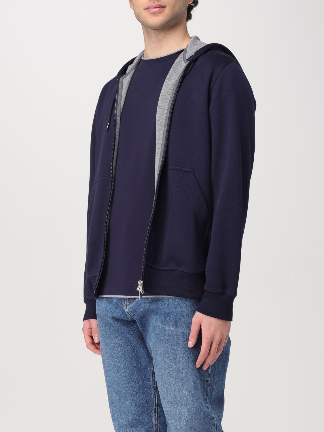 BRUNELLO CUCINELLI SWEATSHIRT: Sweatshirt men Brunello Cucinelli, Blue - Img 4