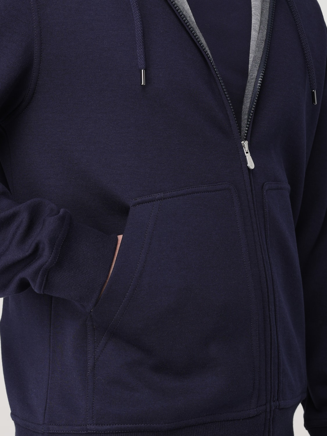 BRUNELLO CUCINELLI SWEATSHIRT: Sweatshirt men Brunello Cucinelli, Blue - Img 5