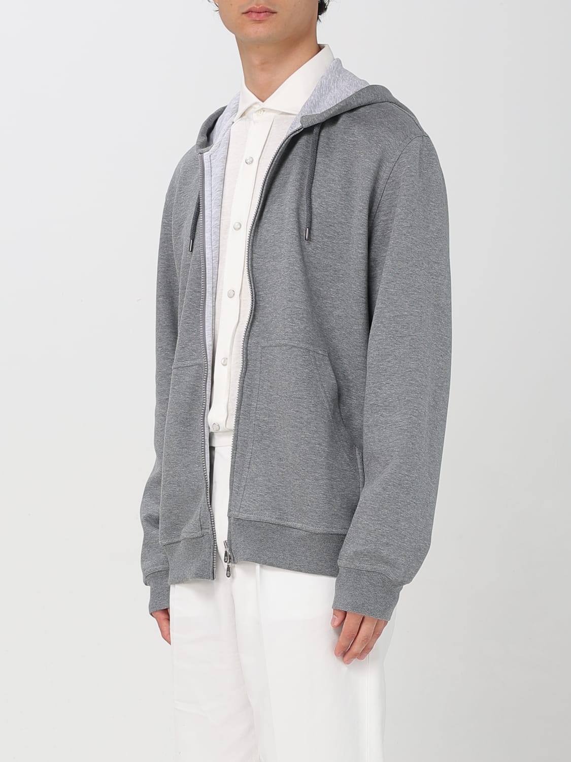 BRUNELLO CUCINELLI SWEATSHIRT: Sweatshirt men Brunello Cucinelli, Grey 3 - Img 4
