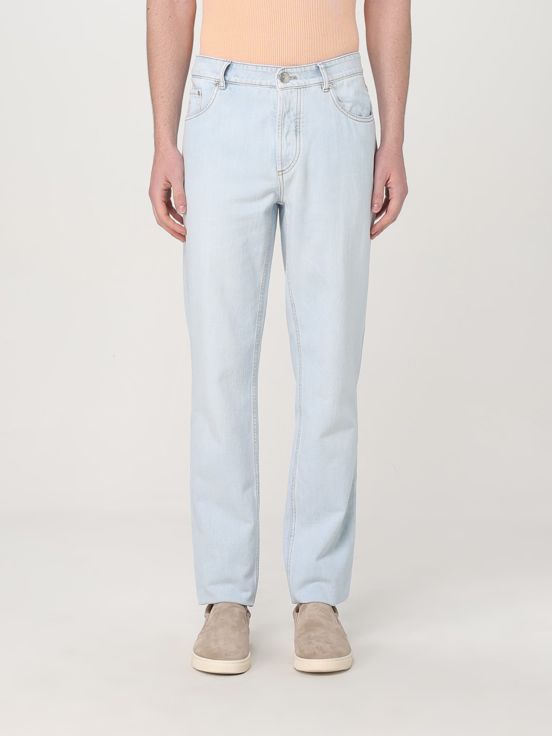 BRUNELLO CUCINELLI JEANS: Jeans men Brunello Cucinelli, Blue 2 - Img 1