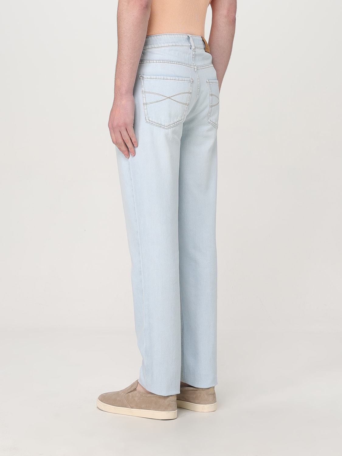 BRUNELLO CUCINELLI JEANS: Jeans men Brunello Cucinelli, Blue 2 - Img 3