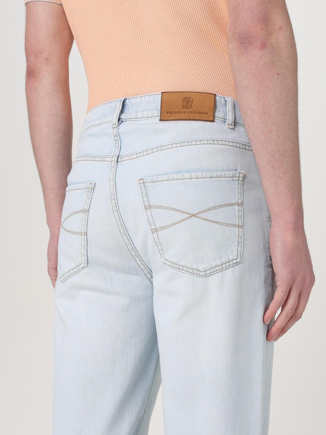 BRUNELLO CUCINELLI JEANS: Jeans men Brunello Cucinelli, Blue 2 - Img 4