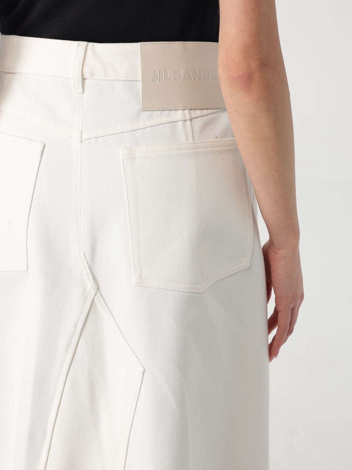 JIL SANDER: Skirt woman - White | Jil Sander skirt