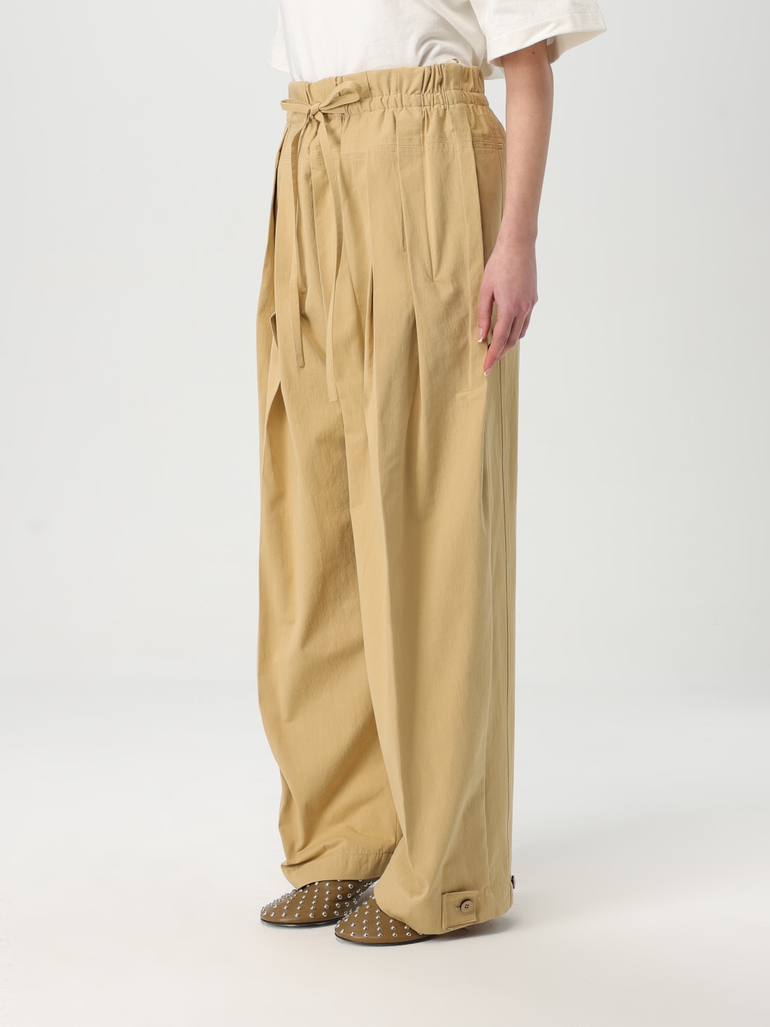 JIL SANDER PANTS: Pants woman Jil Sander, Beige - Img 4