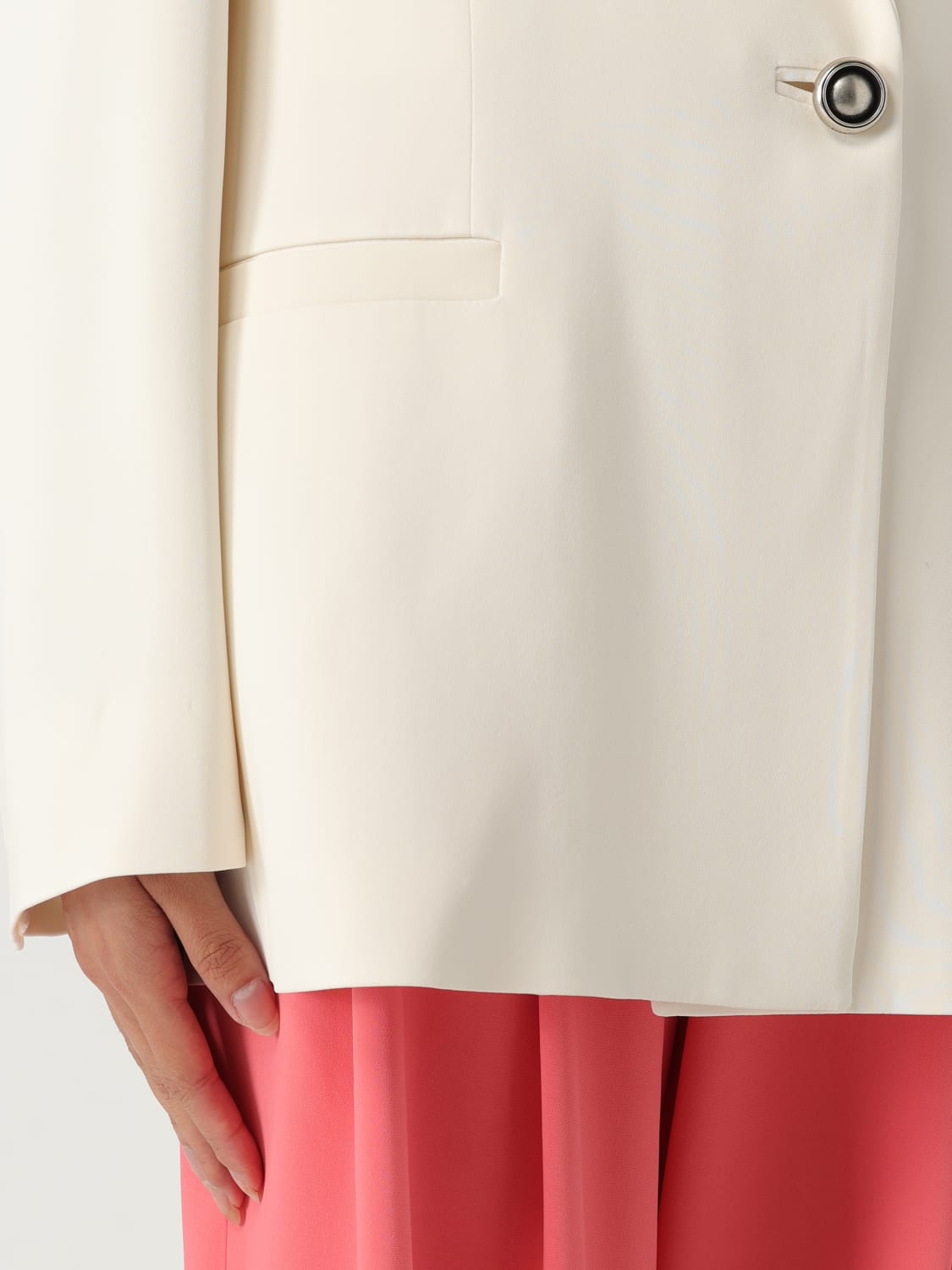 アウターその他 PINKO Woman Blazer White 104883A213 Z07 PINKO: Blazer woman - White | Pinko blazer 104883A213 online