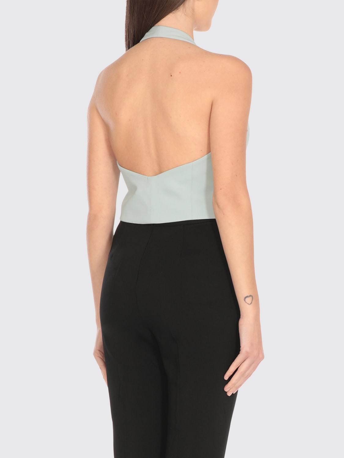 アウターその他 PINKO Woman Waistcoat Gnawed Blue 104931A213 E28 PINKO: Waistcoat woman - Gnawed Blue | Pinko waistcoat