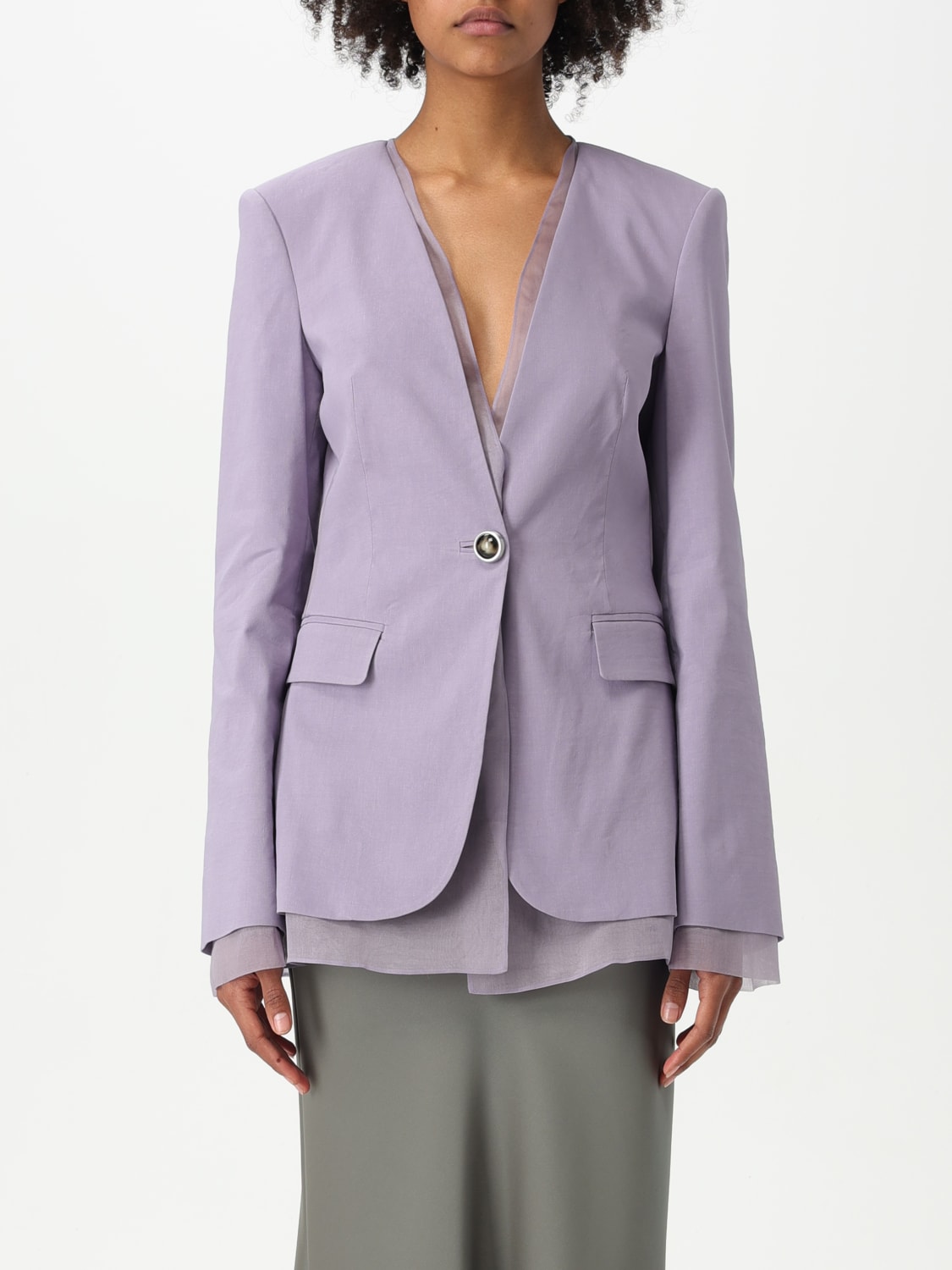 アウターその他 PINKO Woman Blazer Lilac 104674A2EE Y63 PINKO: Blazer woman - Lilac | Pinko blazer 104674A2EE online