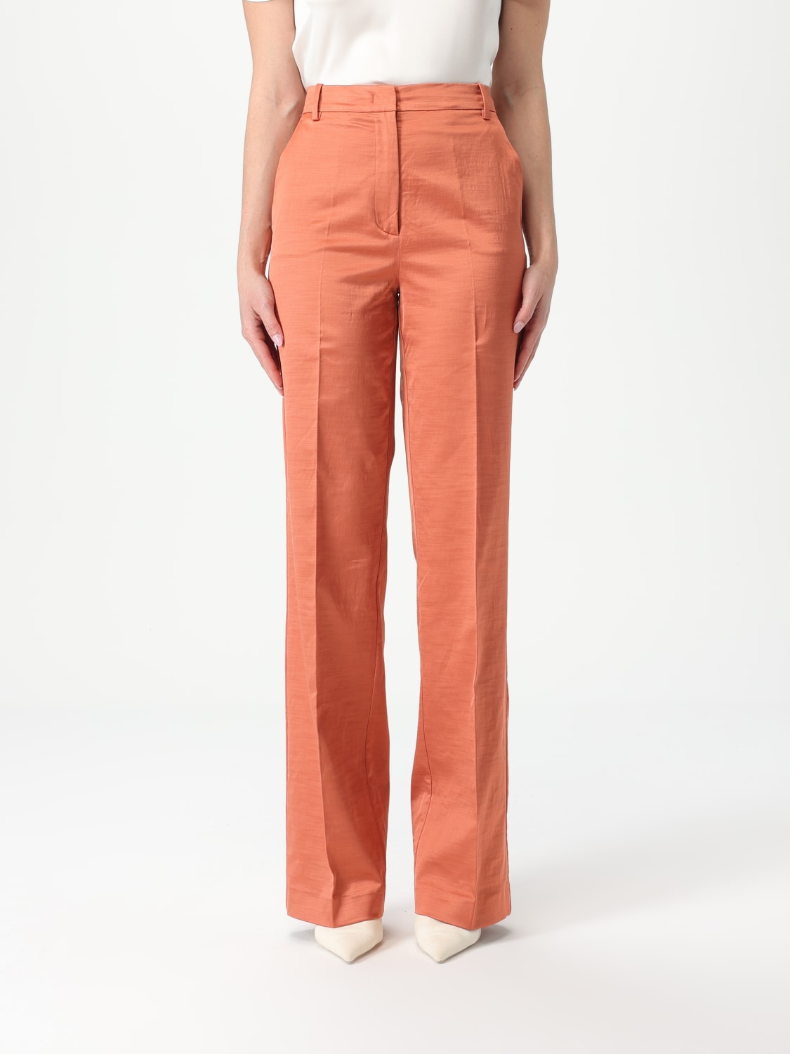 パンツ PINKO Woman Pants Burnt 104945A2DF L55 PINKO: Pants woman - Burnt | Pinko pants 104945A2DF online