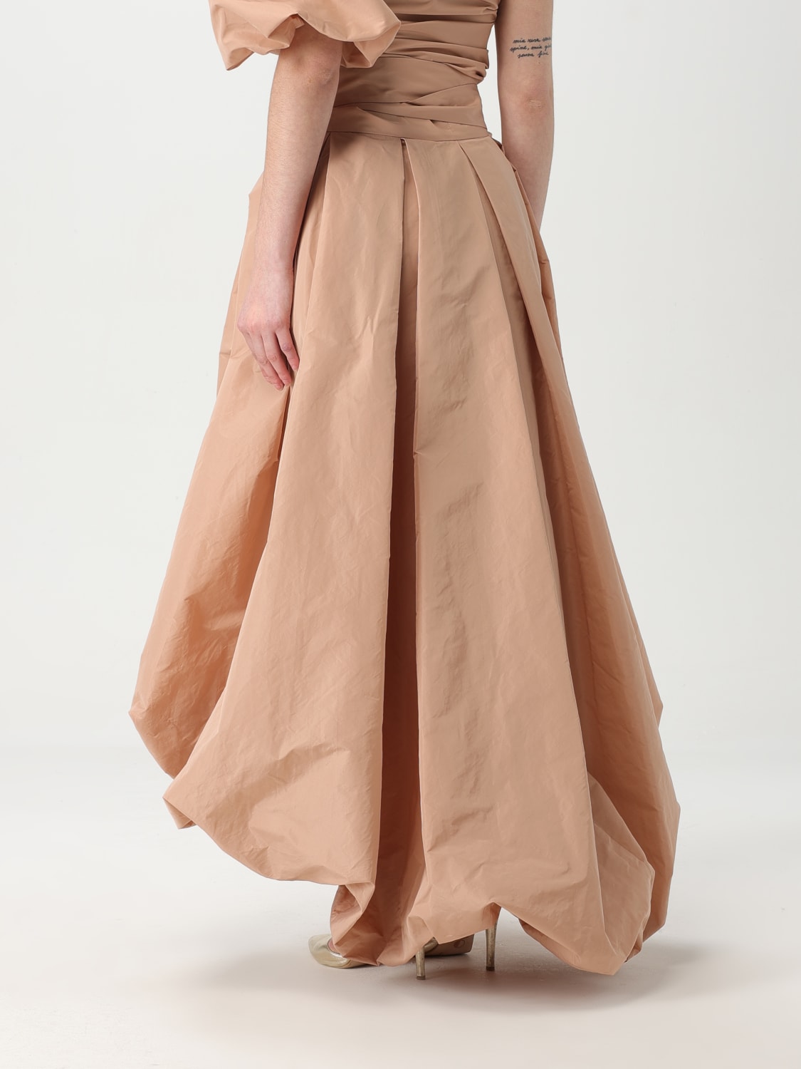 PINKO GONNA: Gonna Pinko in crepe , Rosa - Img 3