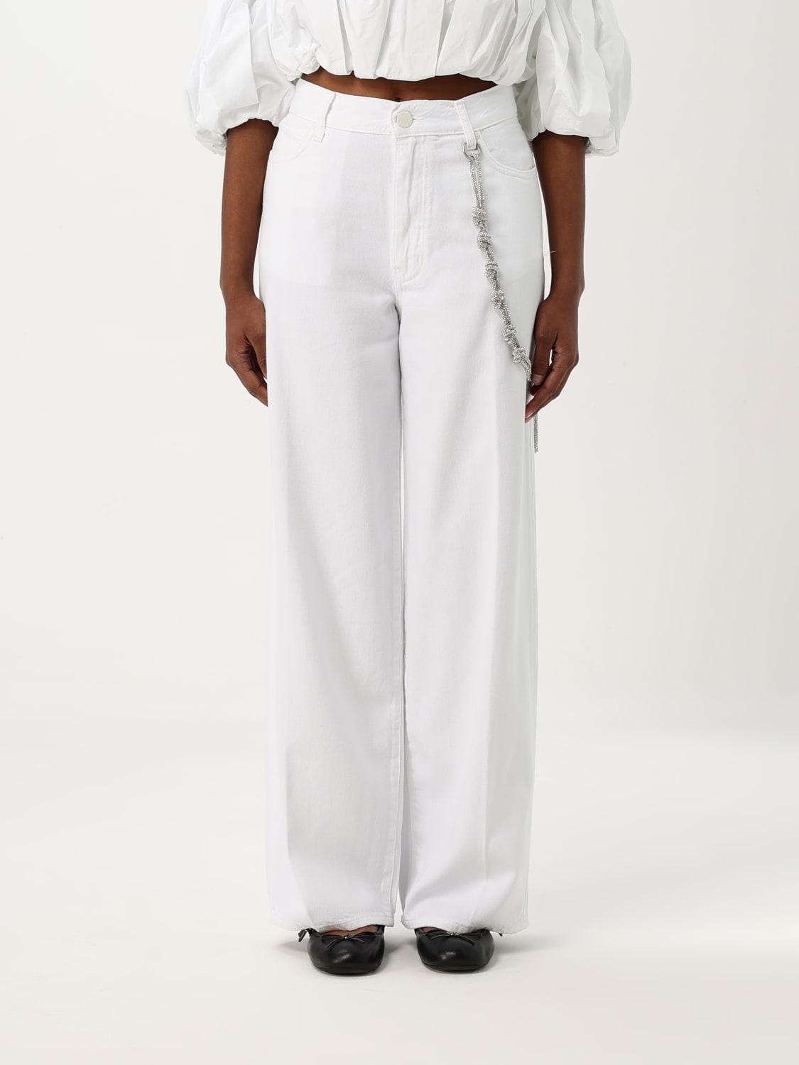 PINKO VAQUEROS: Vaquero mujer Pinko, Blanco - Img 1