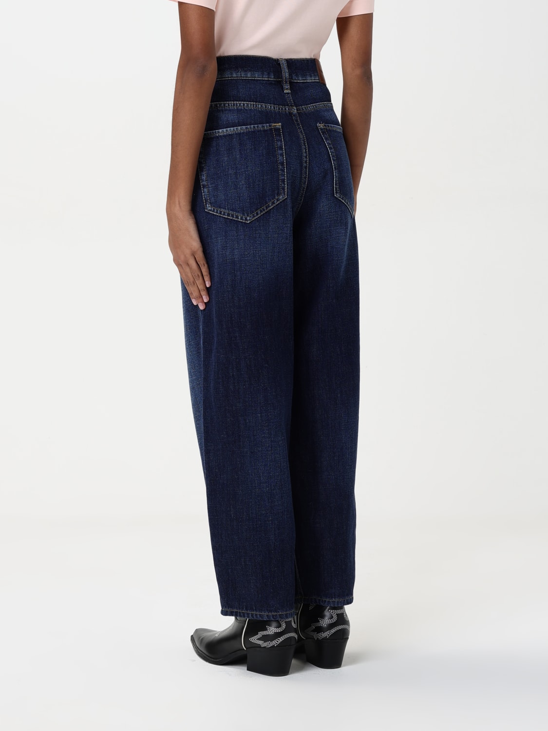 PINKO VAQUEROS: Vaquero mujer Pinko, Azul Oscuro - Img 2