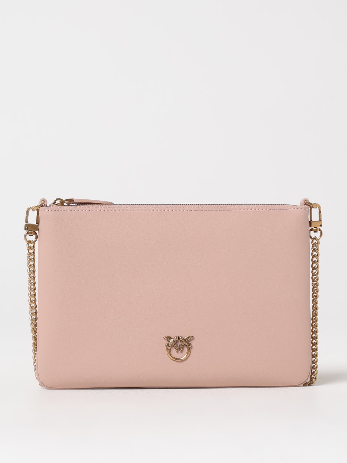 PINKO CLUTCH: Borsa a tracolla Pinko in pelle , Cipria - Img 1