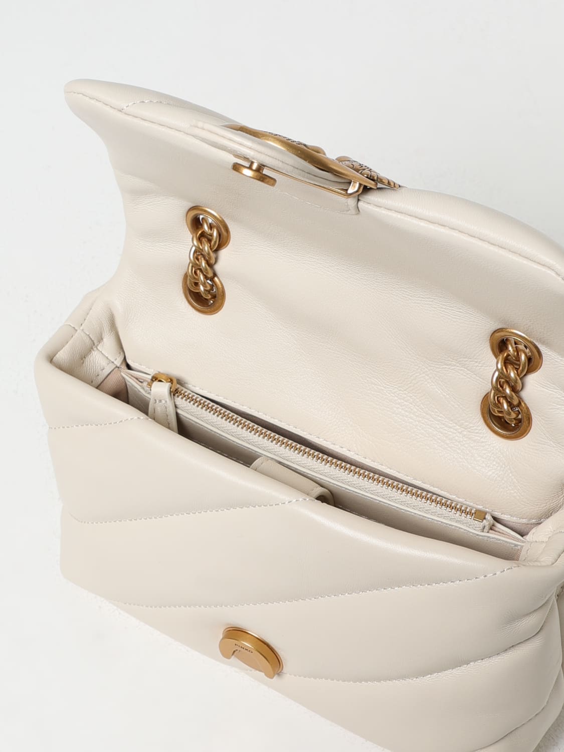 PINKO MINI SAC: Sac porté épaule femme Pinko, Blanc - Img 3