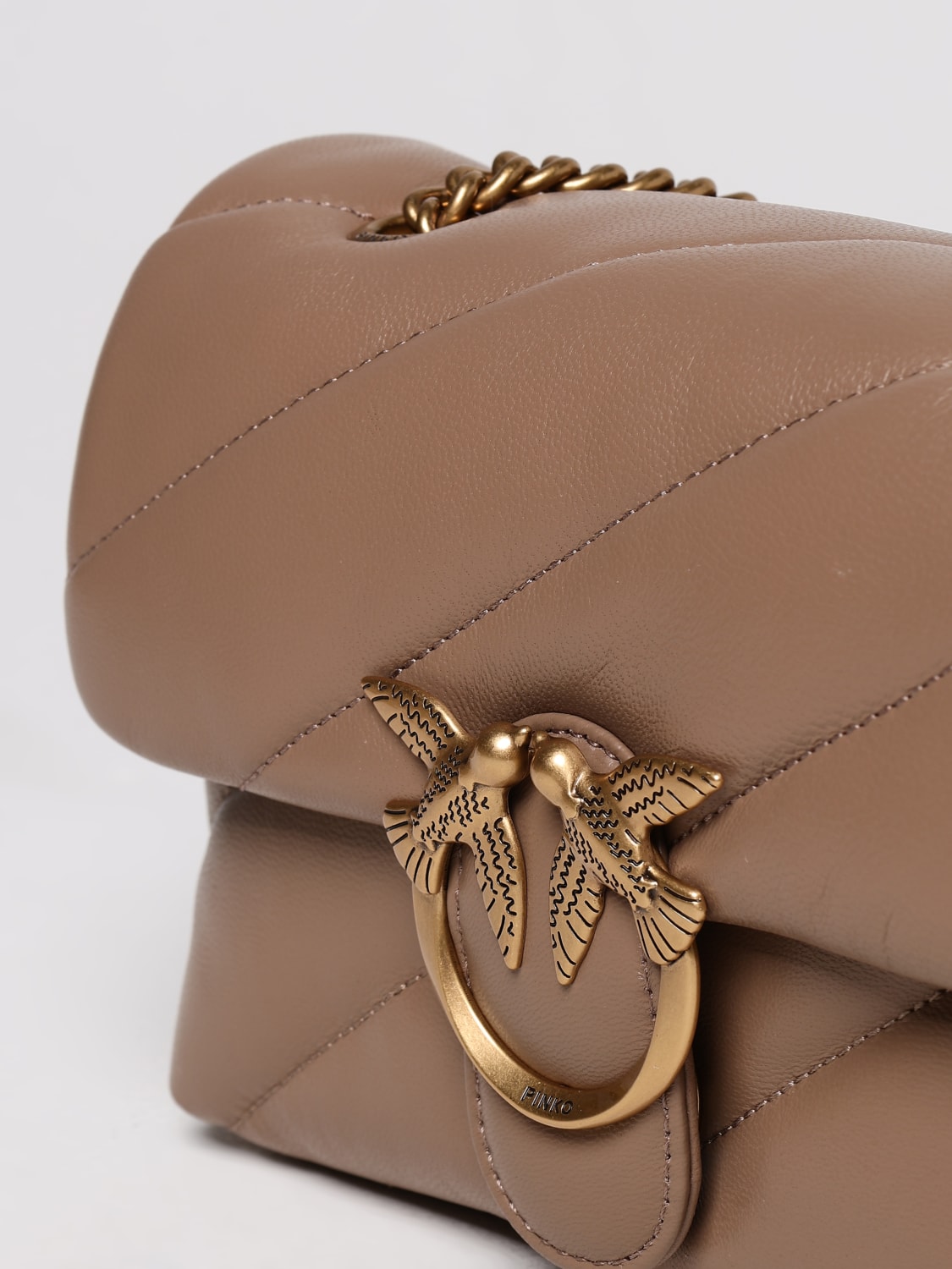 PINKO MINI BOLSO: Bolso de hombro mujer Pinko, Marrón - Img 3