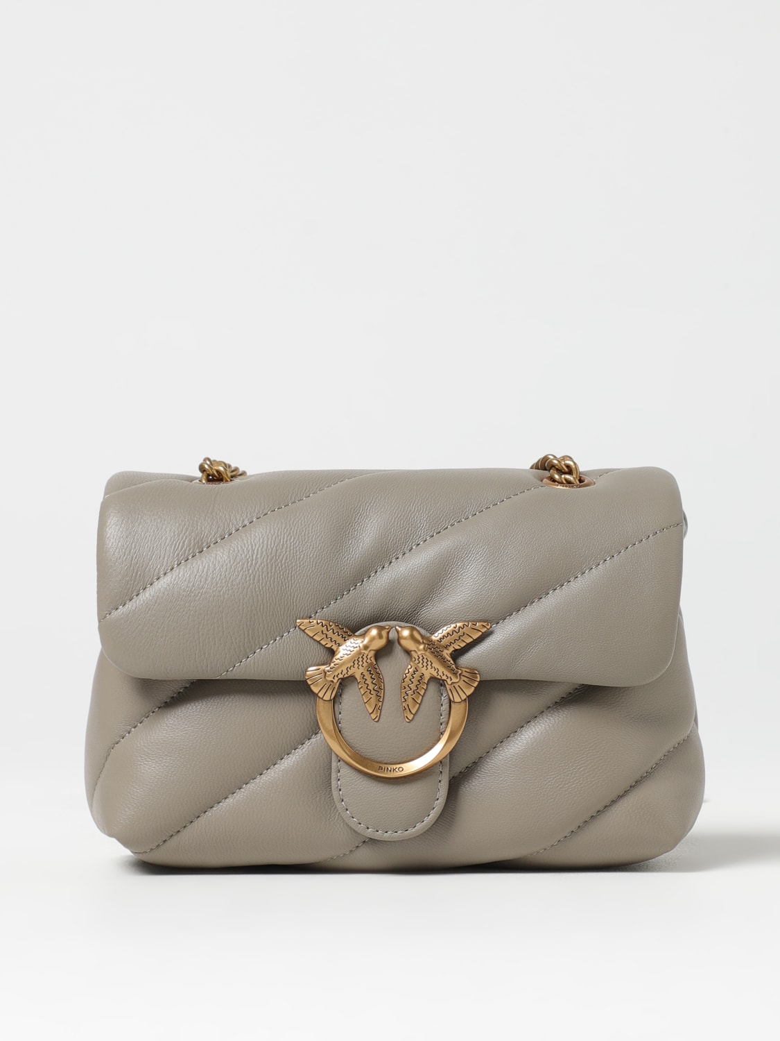 PINKO MINI BOLSO: Bolso de hombro mujer Pinko, Tórtola - Img 1