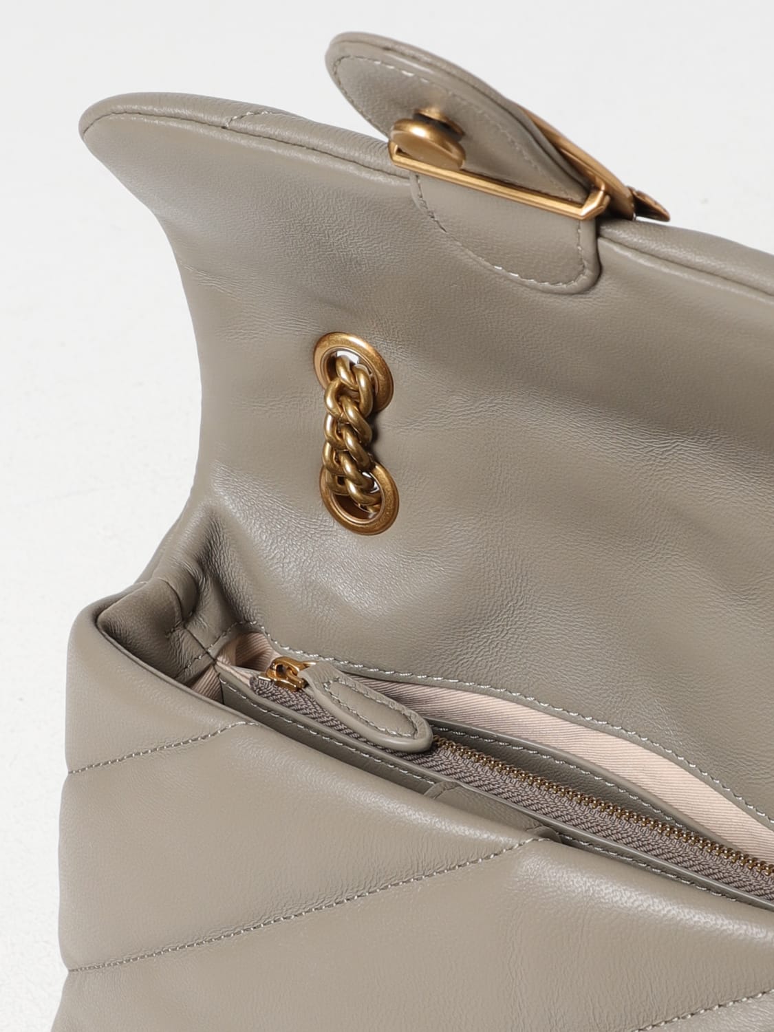 PINKO MINI BOLSO: Bolso de hombro mujer Pinko, Tórtola - Img 3