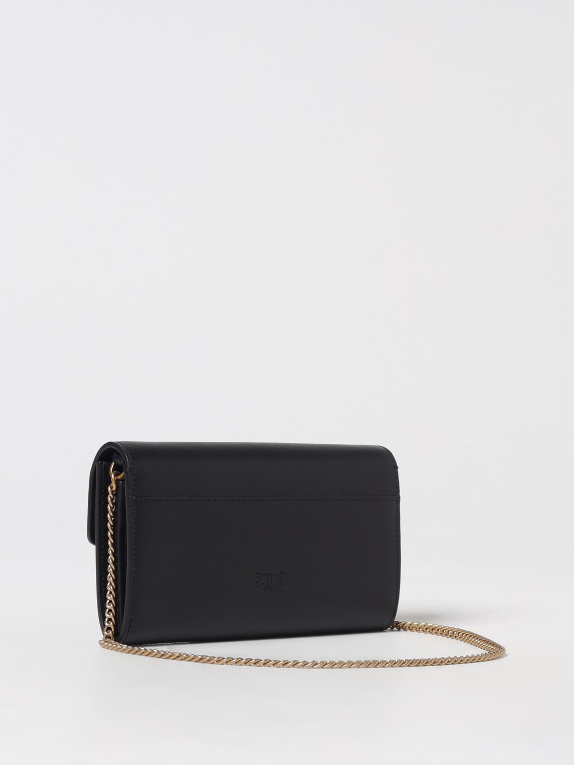 PINKO PORTAFOGLIO: Portafoglio Pinko Love One Wallet C in pelle , Nero - Img 2