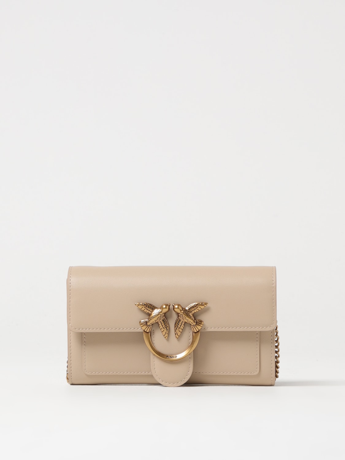 PINKO WALLET: Wallet woman Pinko, Beige - Img 1