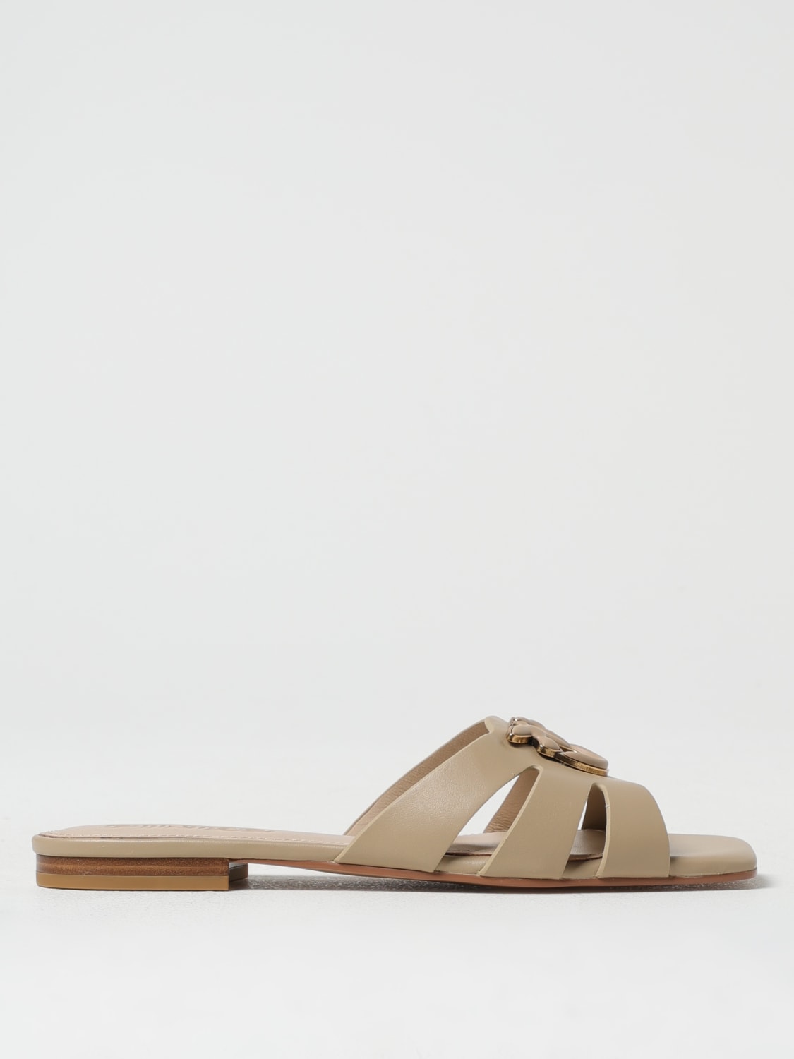 サンダル・ミュール PINKO Women Sandals SD0313P003 I35 Beige PINKO: Shoes woman - Beige | Pinko flat sandals SD0313P003