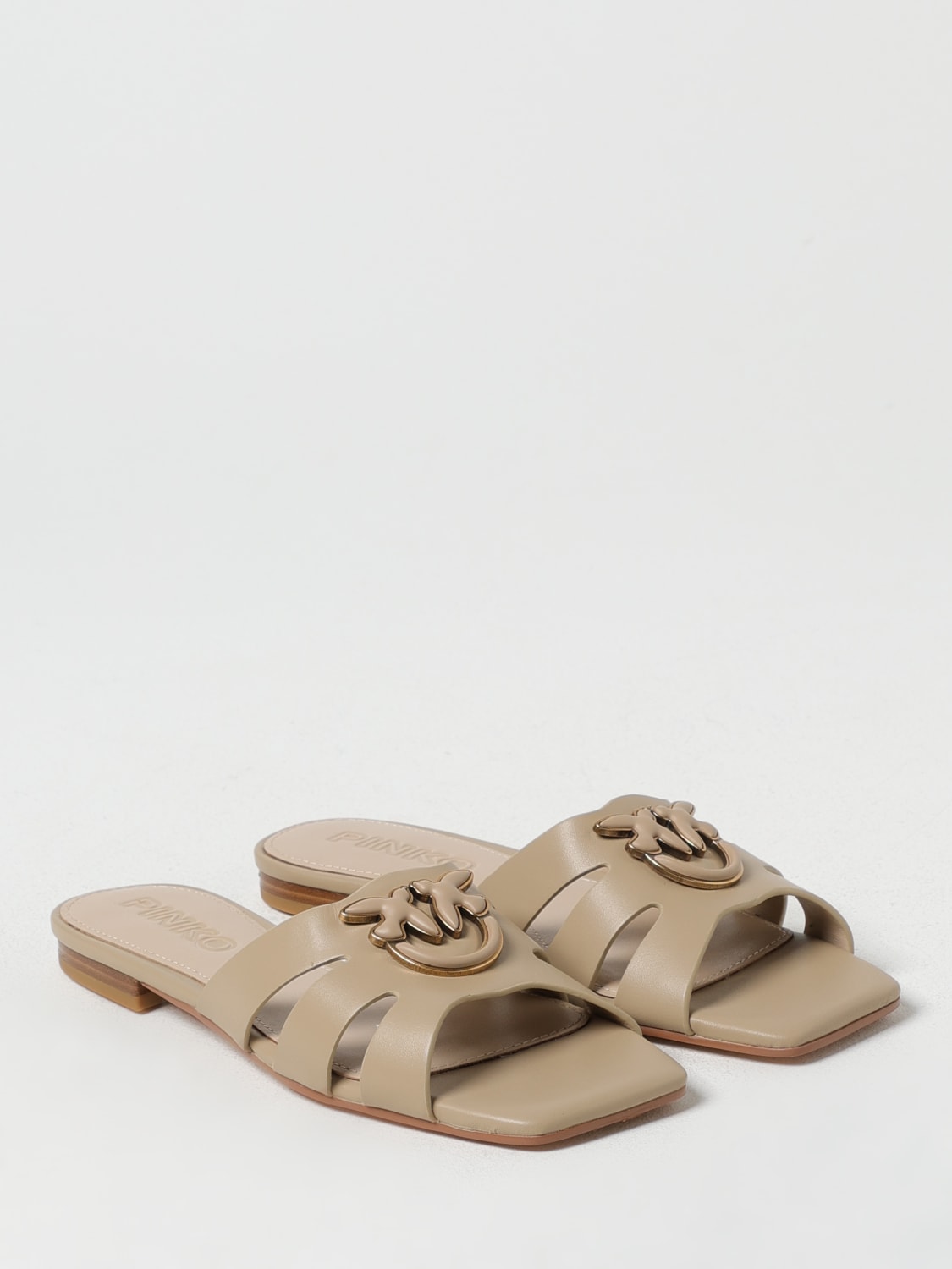 サンダル・ミュール PINKO Women Sandals SD0313P003 I35 Beige PINKO: Shoes woman - Beige | Pinko flat sandals SD0313P003