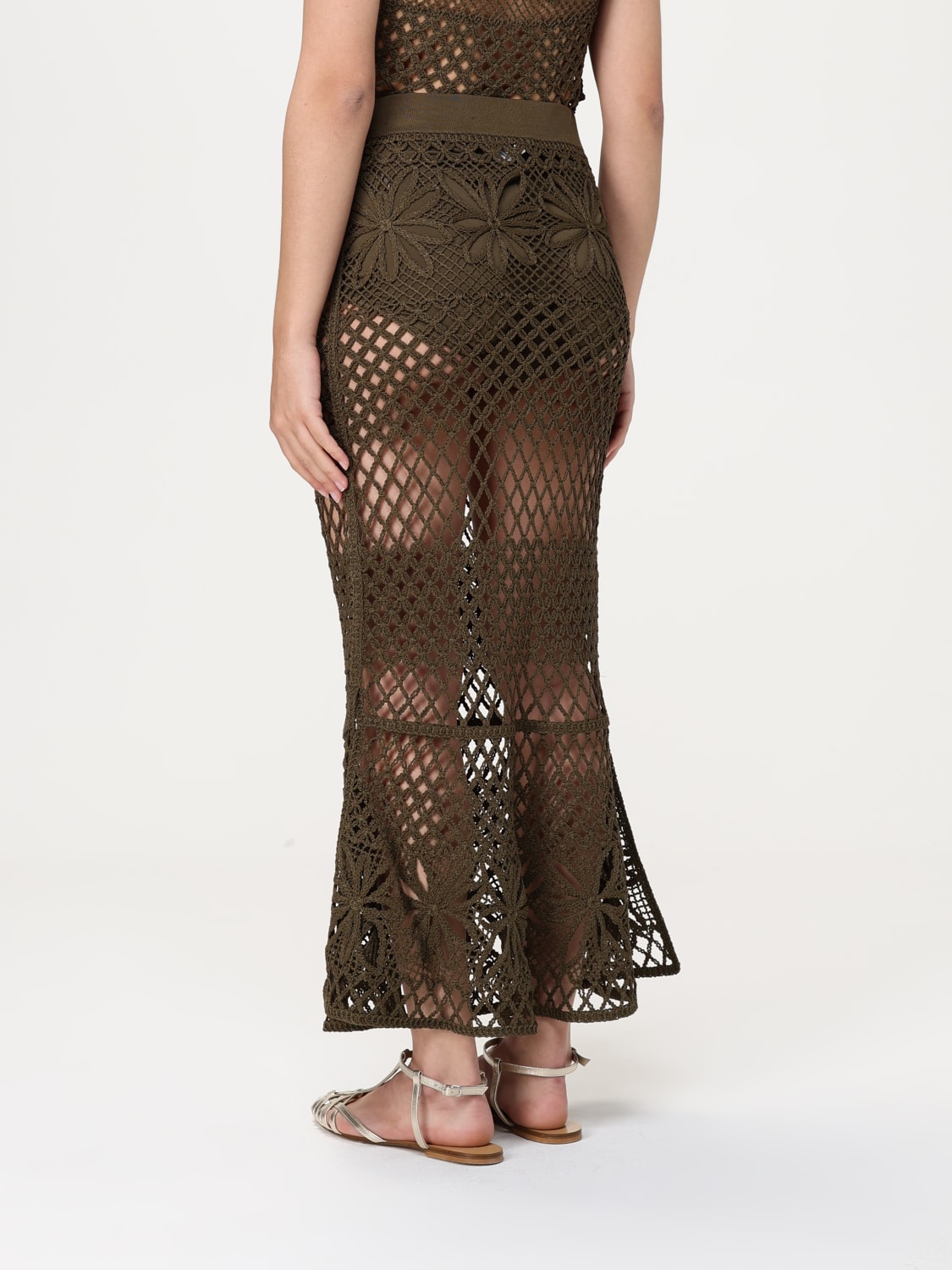 PINKO SKIRT: Skirt woman Pinko, Green - Img 3