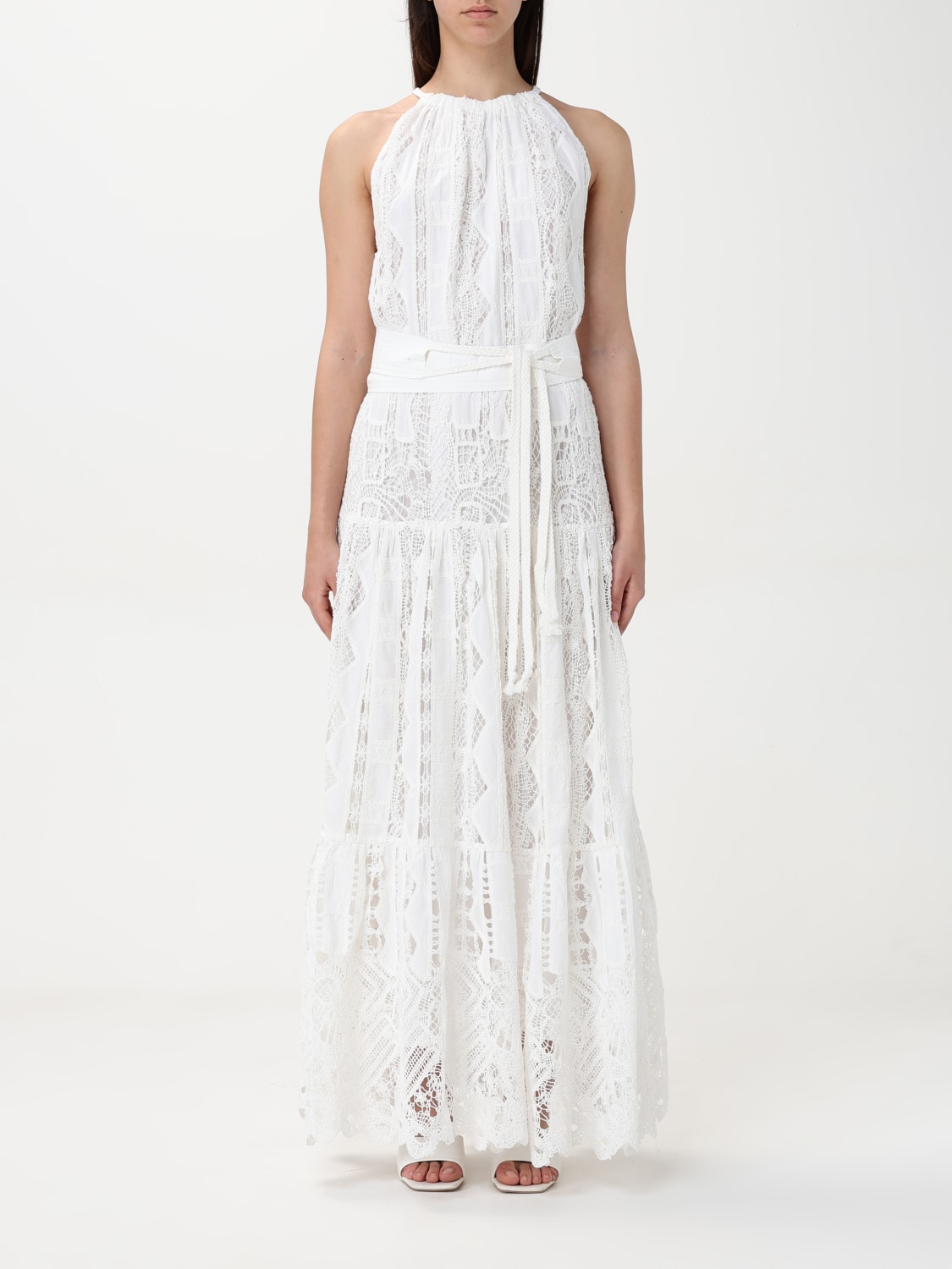 ワンピース PINKO Woman Dress White 104959A2GT HYB PINKO | White Women's Midi Dress | YOOX