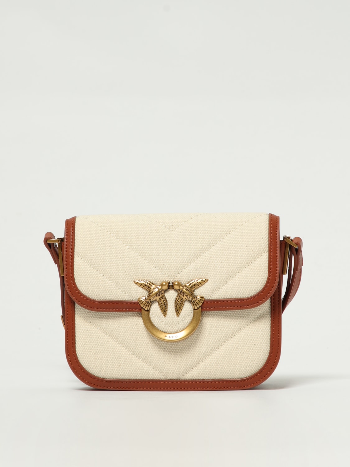 PINKO CROSSBODY BAG: Shoulder bag woman Pinko, Beige - Img 1