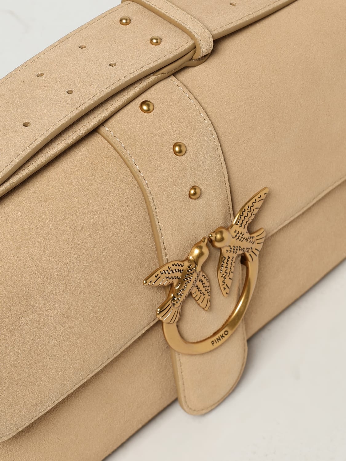 PINKO: Shoulder bag woman - Beige | Pinko crossbody bags