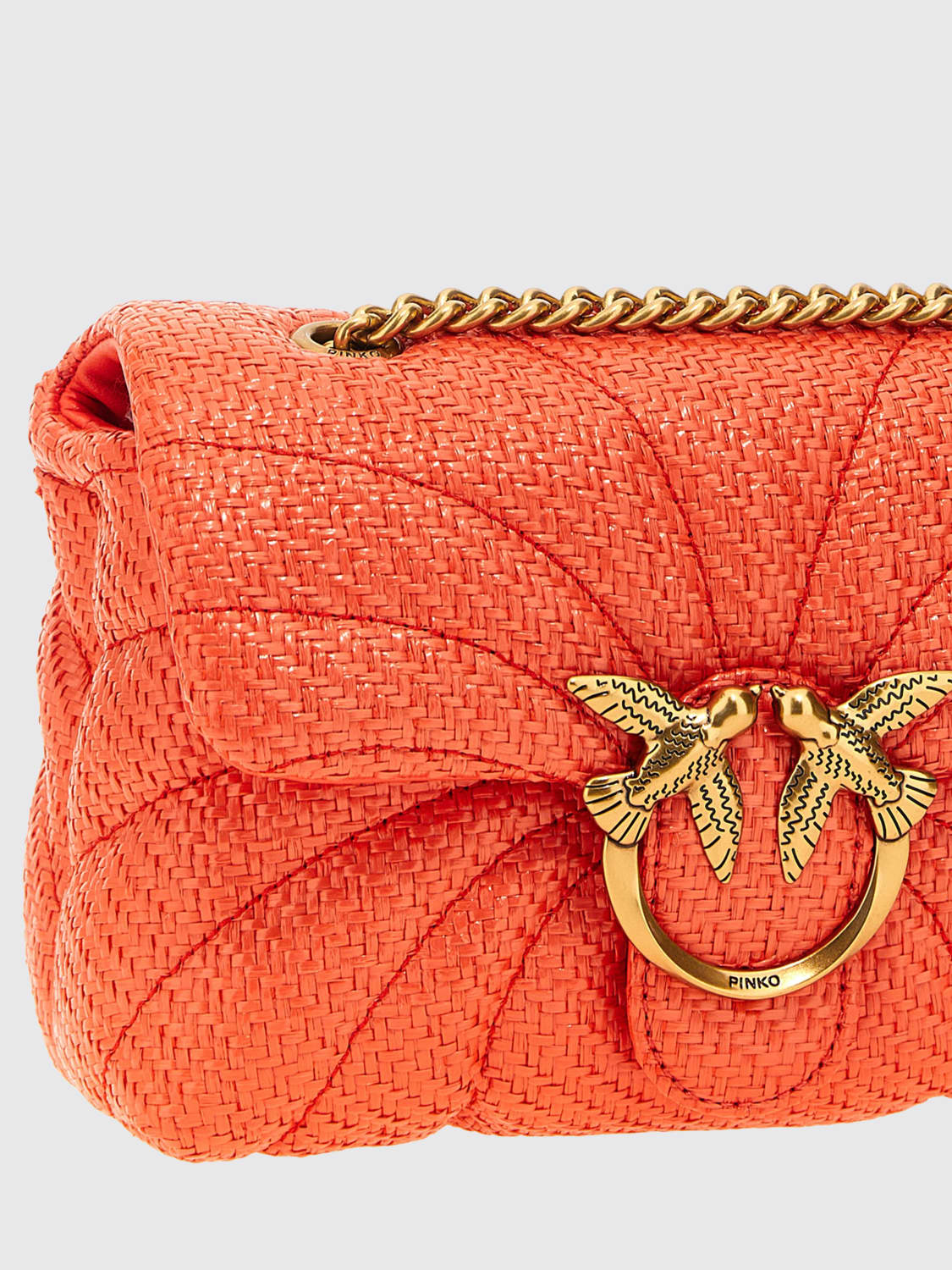 PINKO CROSSBODY BAG: Shoulder bag woman Pinko, Orange - Img 3