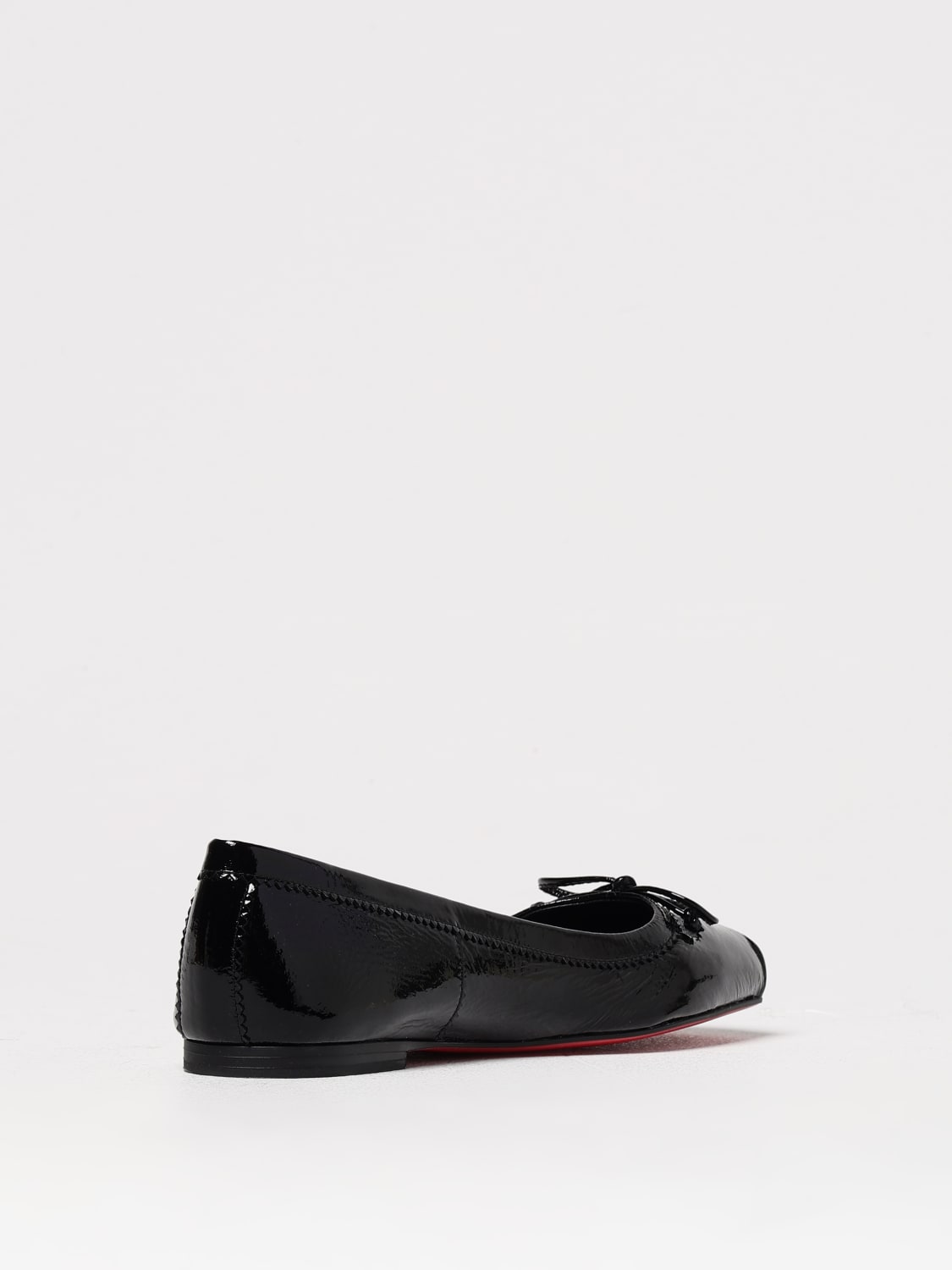 CHRISTIAN LOUBOUTIN BALLERINE: Ballerina Mamadrague Christian Louboutin in vernice , Nero - Img 3