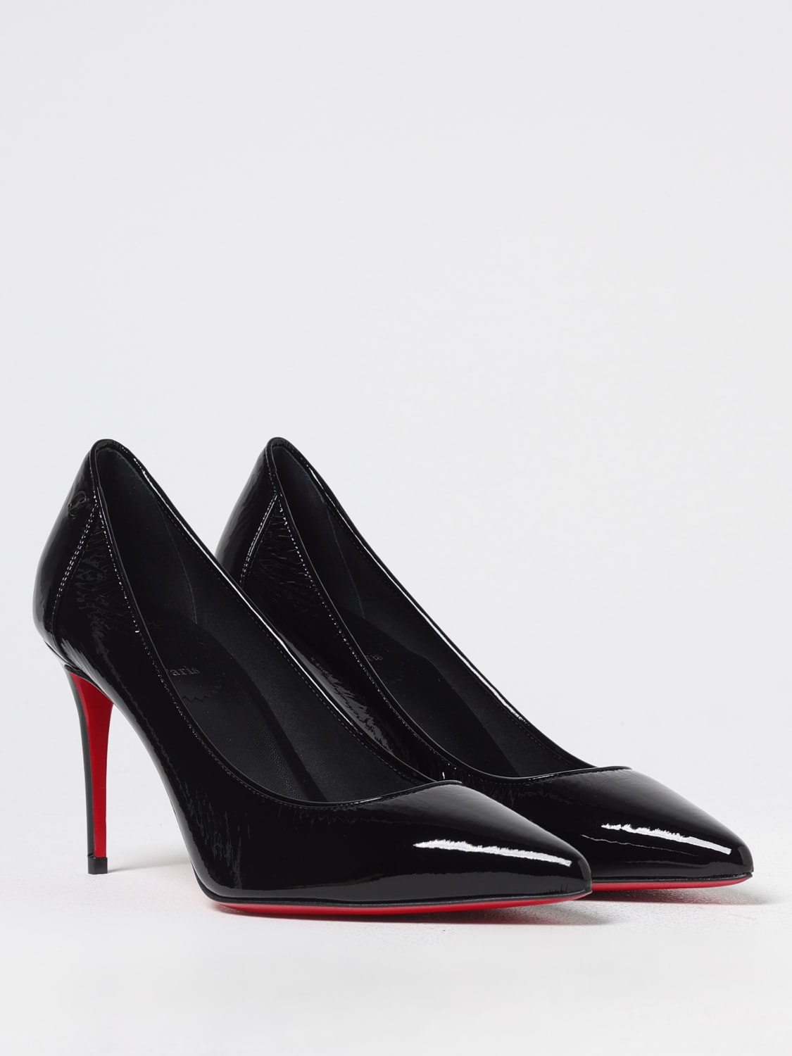 CHRISTIAN LOUBOUTIN DÉCOLLETÉ: Décolleté Kate Christian Louboutin in vernice , Nero - Img 2