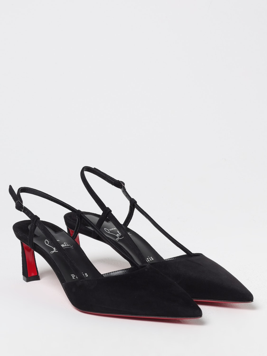 CHRISTIAN LOUBOUTIN DÉCOLLETÉ: Slingback Condoroline Christian Louboutin in camoscio , Nero - Img 2