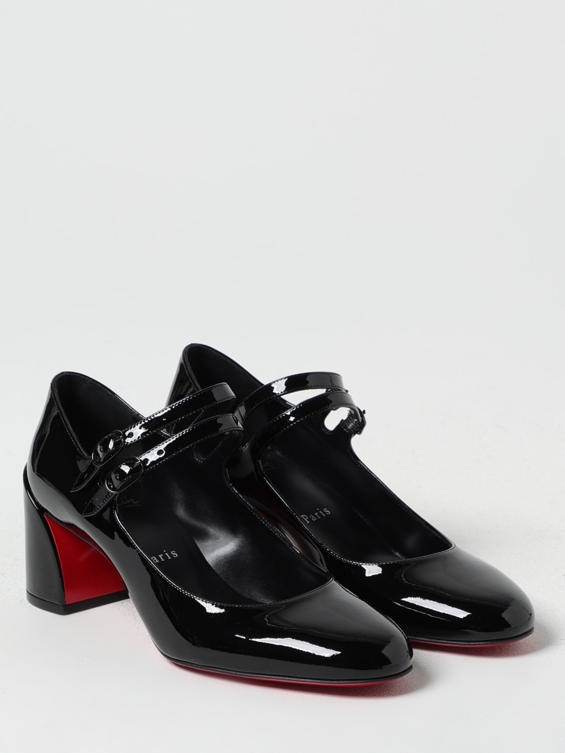 CHRISTIAN LOUBOUTIN DÉCOLLETÉ: Mary Jane Miss Jane Christian Louboutin in vernice , Nero - Img 2