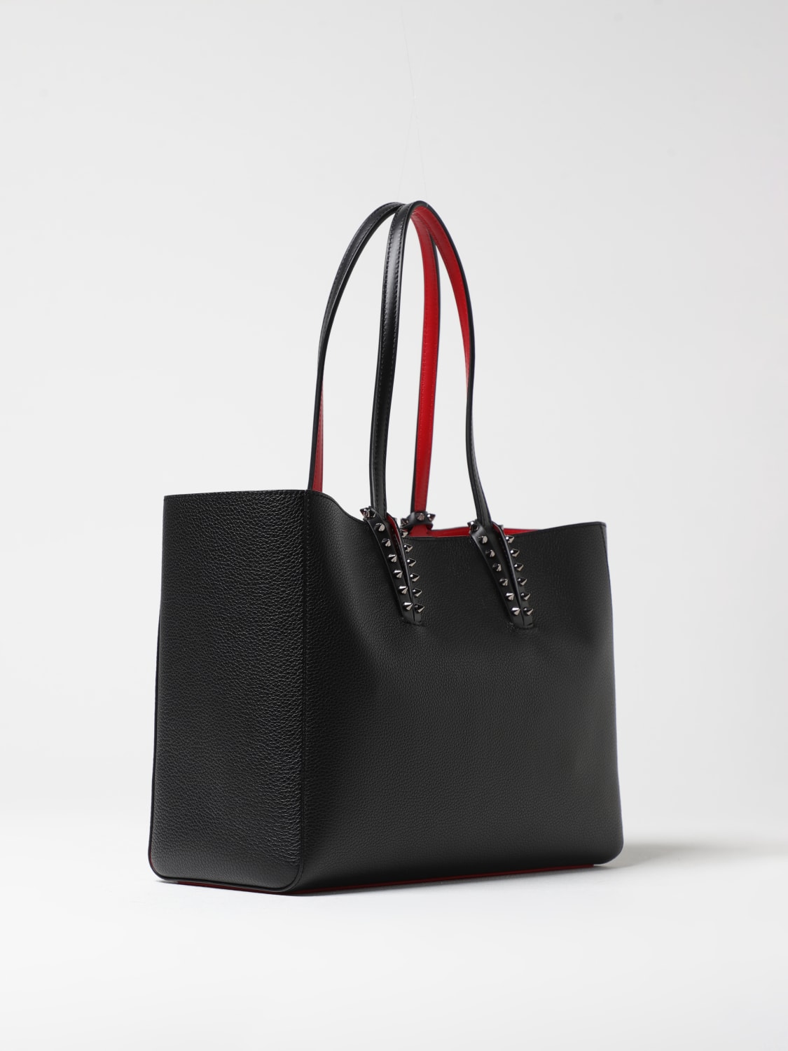 トートバッグ CHRISTIAN LOUBOUTIN Woman Tote bags Black 1255045 B078 CHRISTIAN LOUBOUTIN Cabata Small Tote Bag - Black | VAO