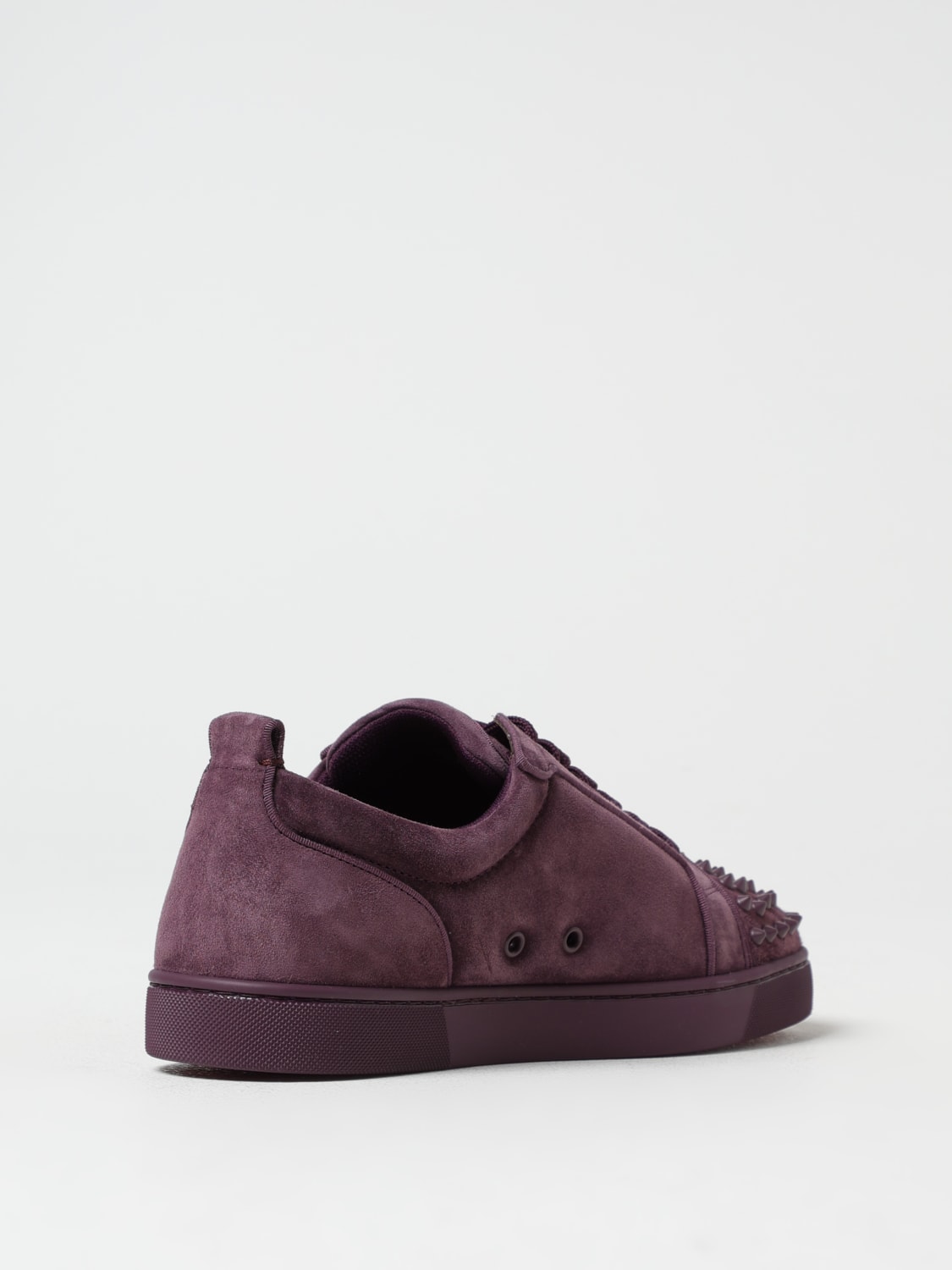 CHRISTIAN LOUBOUTIN SNEAKERS: Sneakers Louis Junior Spikes Christian Louboutin in camoscio , Viola - Img 3