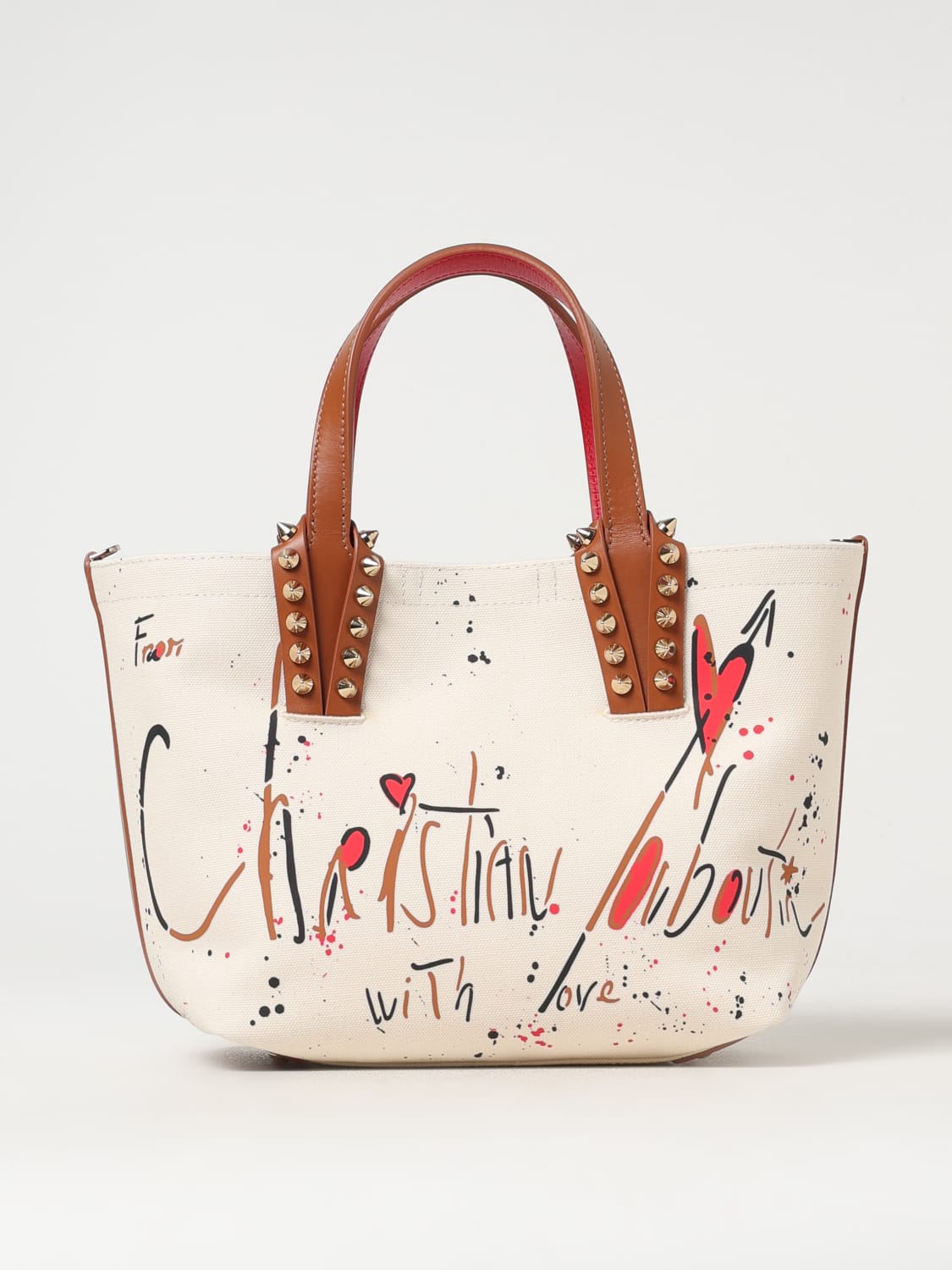 ハンドバッグ CHRISTIAN LOUBOUTIN Woman Handbag Natural 1255259 N005 CHRISTIAN LOUBOUTIN: Shoulder bag woman - Natural