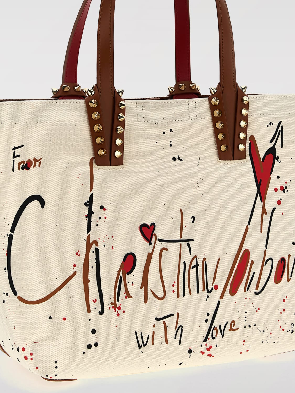 ショルダーバッグ・ポシェット CHRISTIAN LOUBOUTIN Woman Shoulder bag Natural 1255255 N005 Christian Louboutin Shoulder Bag Woman Natural – Modishus