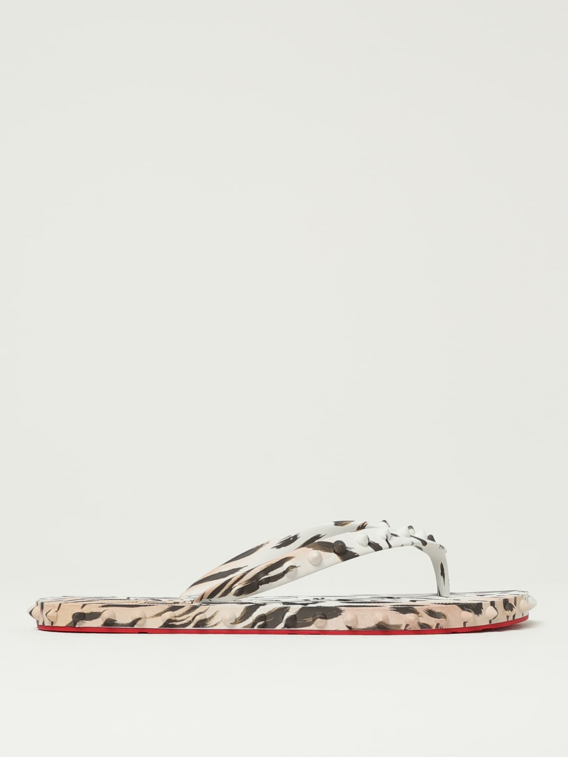 シューズ・サンダルその他 CHRISTIAN LOUBOUTIN Woman Flat sandals Pink 1250602 P891 CHRISTIAN LOUBOUTIN: Shoes woman - Pink | Christian