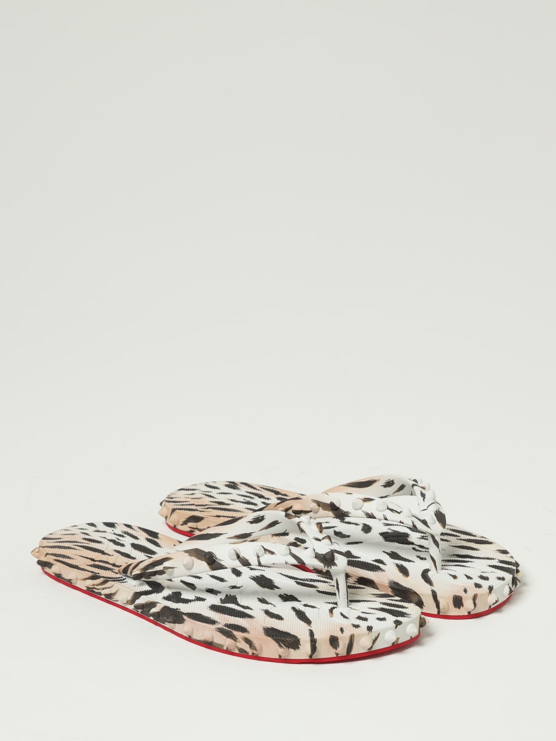 シューズ・サンダルその他 CHRISTIAN LOUBOUTIN Woman Flat sandals Pink 1250602 P891 CHRISTIAN LOUBOUTIN: Shoes woman - Pink | Christian