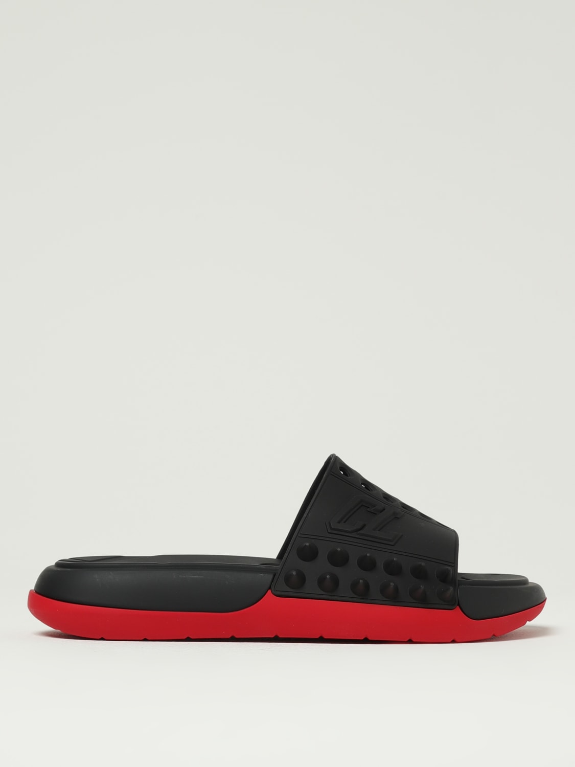 CHRISTIAN LOUBOUTIN: Chaussures homme - Noir | Sandales