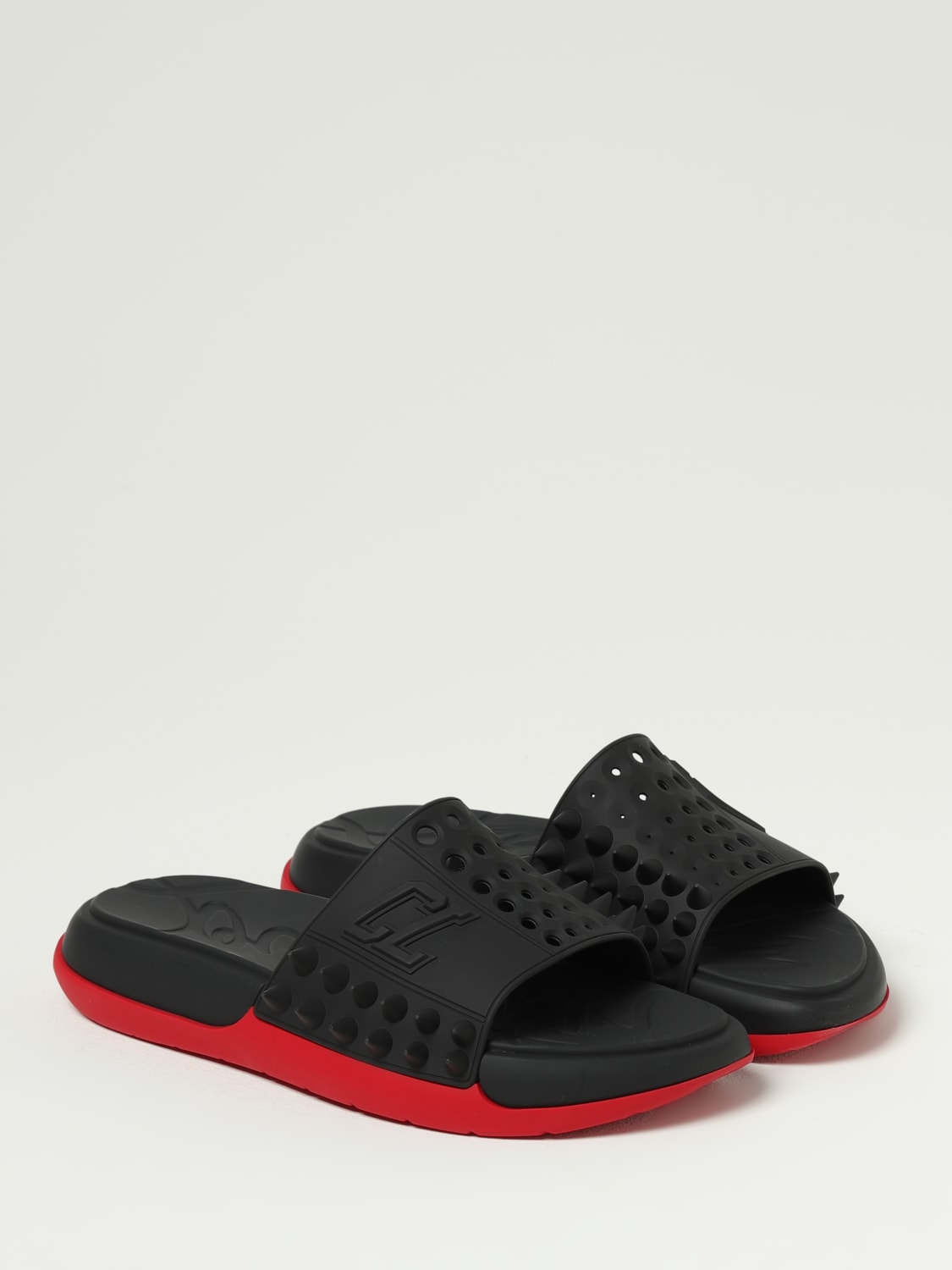 サンダル CHRISTIAN LOUBOUTIN Men Sandals Black 1240945 BK01 クリスチャンルブタン CHRISTIAN LOUBOUTIN メンズ サンダル