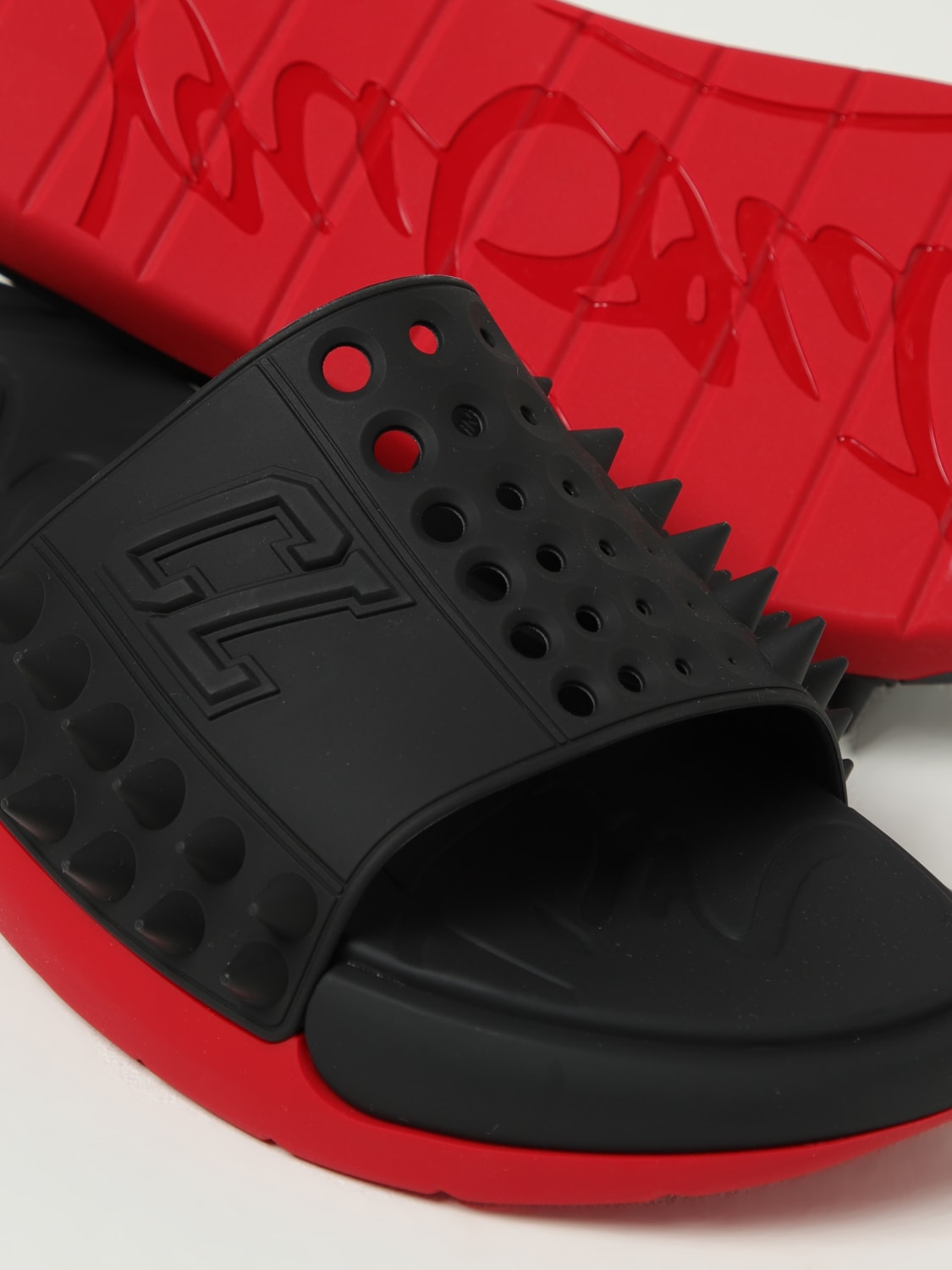 サンダル CHRISTIAN LOUBOUTIN Men Sandals Black 1240945 BK01 クリスチャンルブタン CHRISTIAN LOUBOUTIN メンズ サンダル
