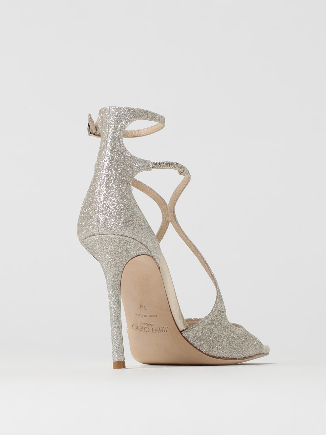 JIMMY CHOO: Shoes woman - Silver | Jimmy Choo heeled sandals