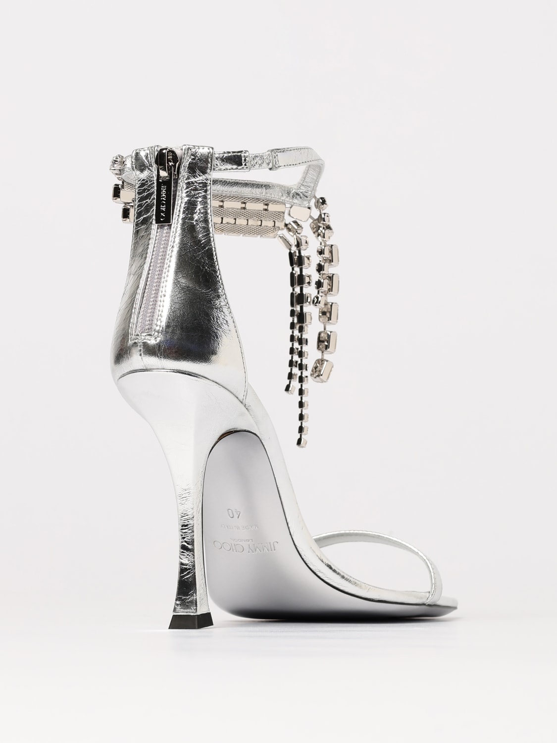 JIMMY CHOO: Shoes woman - Silver | Jimmy Choo heeled sandals